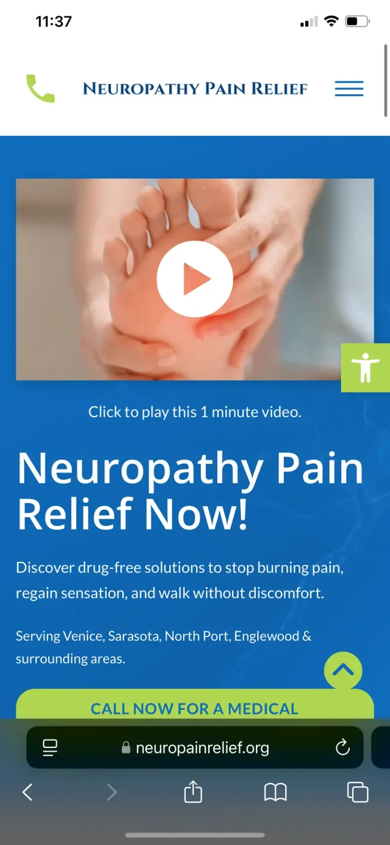 mobile design for neuro pain relief