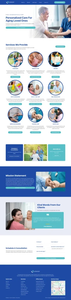 compassionate care ocala web design